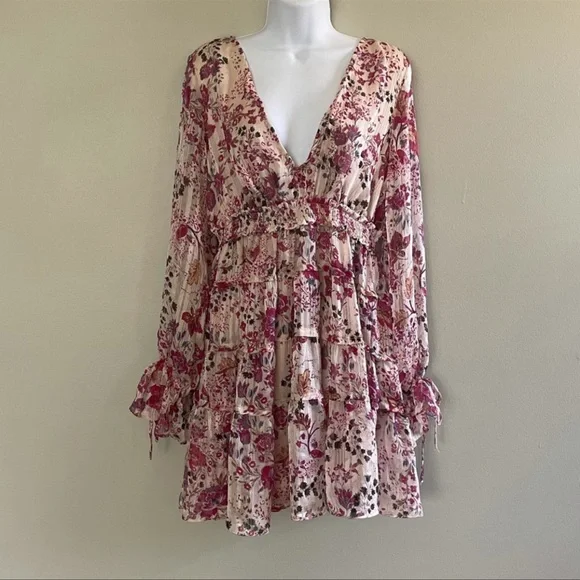 Free People Closer To The Heart Tiered Floral Dress Size XS - Picture 2 of 16